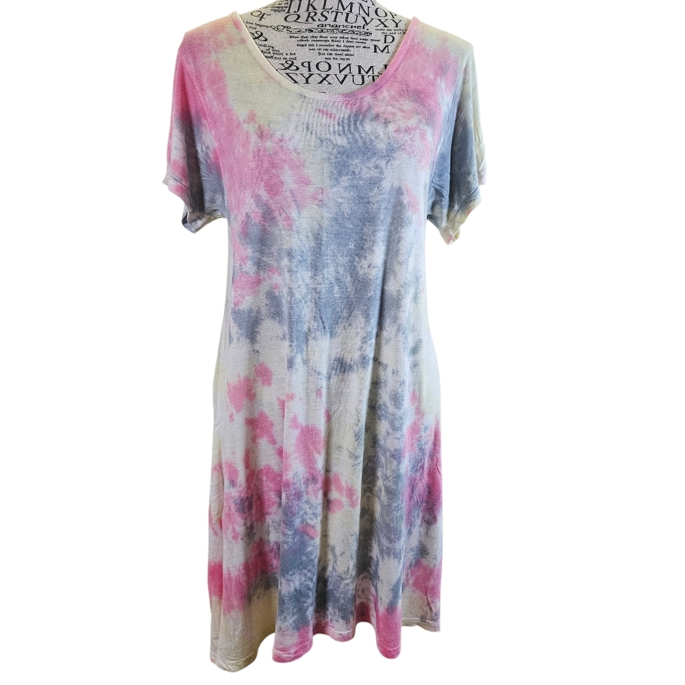 Kiwi Pink Tie-Dye Dress